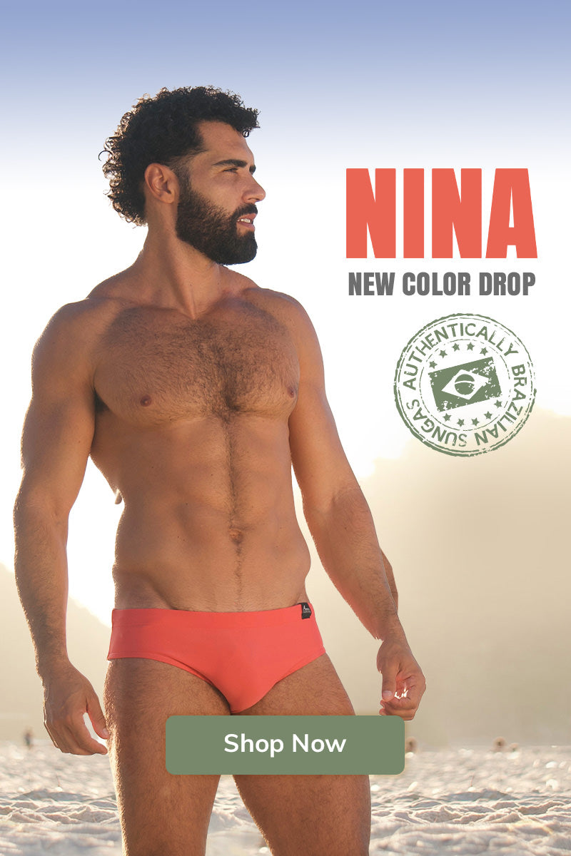 New Slim | Nina Swim Brief from Abreu Clothing. Brazil's most popular speedo. 2025 Best in Men's Swimwear.