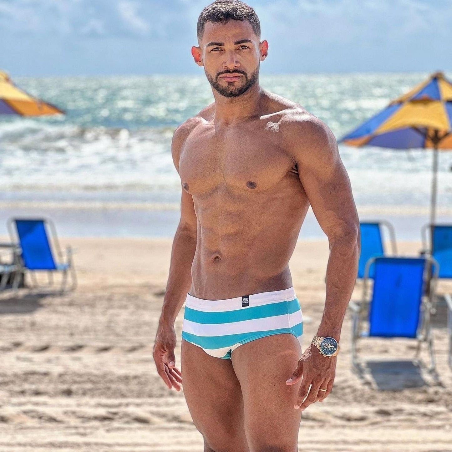 Classic Blue & White Stripped Sunga