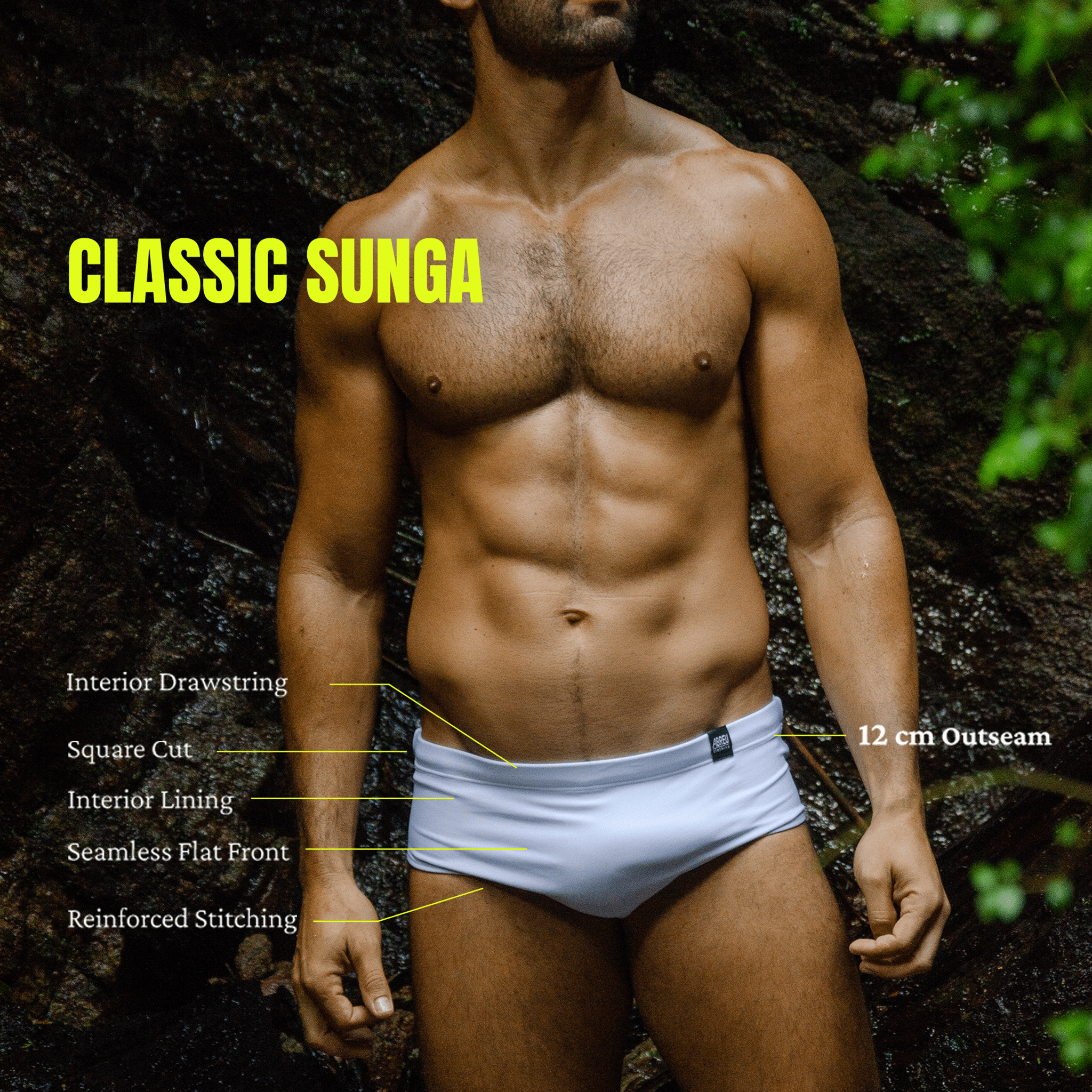 Swim Brief | Classic | Safari Tres - Authentic Brazilian Tricolor Sunga style guide