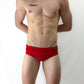 Classic Red Sunga Front Stock Photo