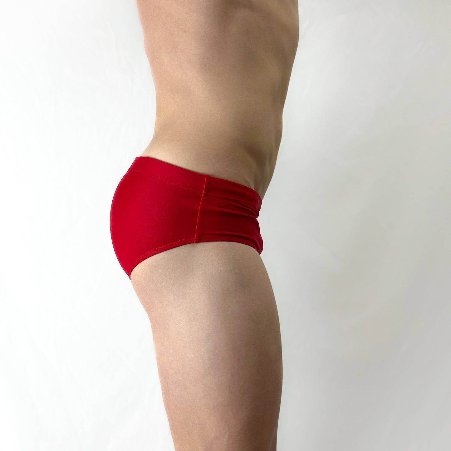 Classic Red Sunga Side Stock Photo